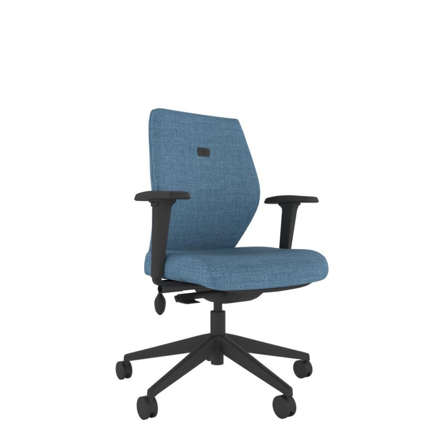 Upholstered Medium Back Ergonomic Chair